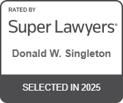 Superlawyers 2025 badge for Singleton Law Firm